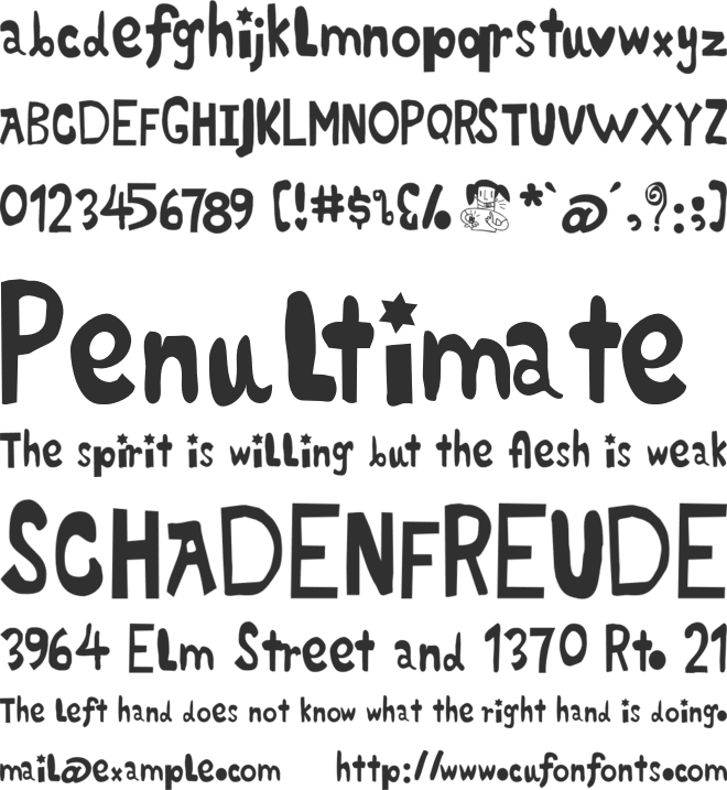 PMMM Corunna font preview