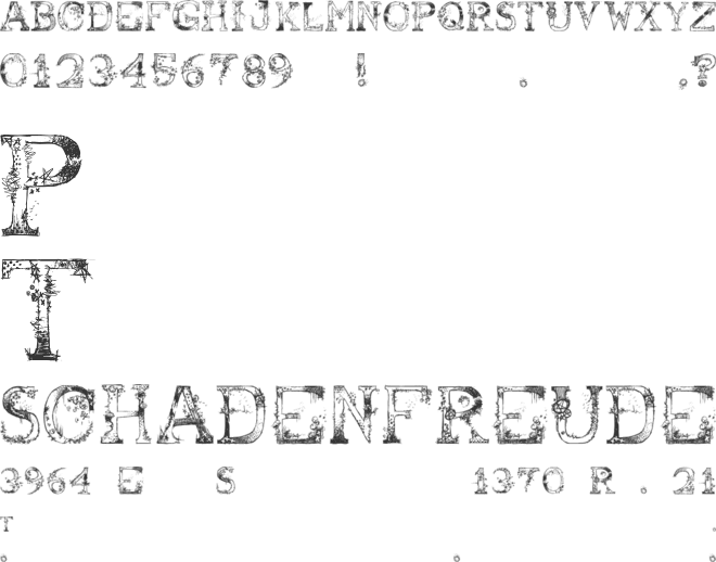 Abusive Pencil font preview