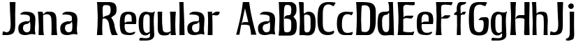 Jana Regular font