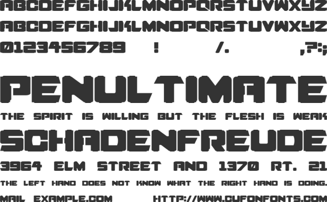 pedrosky font preview