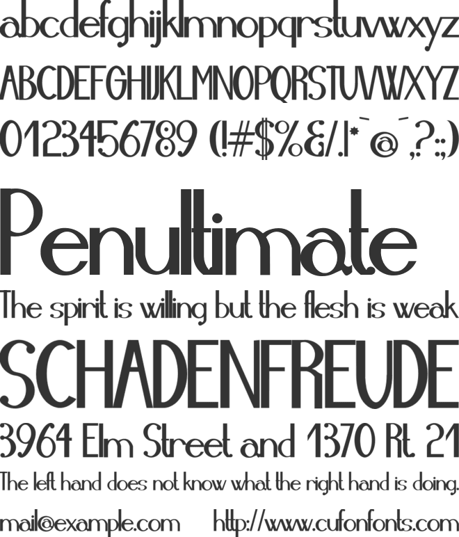 Erban Poulentis font preview