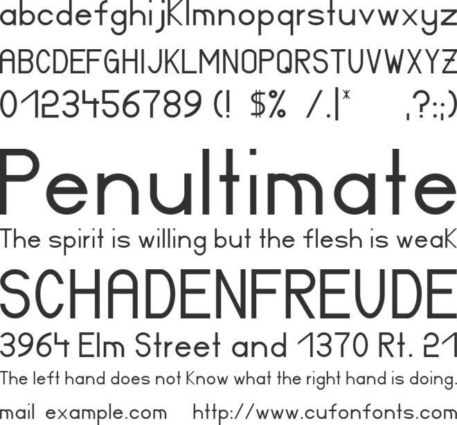 Certified font preview