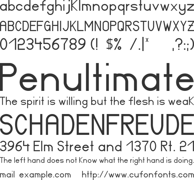 Certified font preview