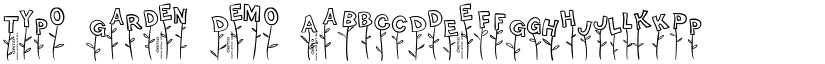 Typo Garden Demo font