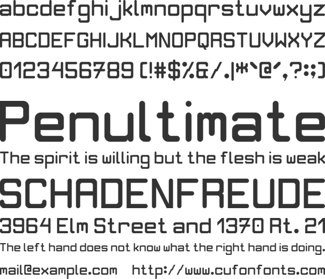 Brynda1231 Sans font preview