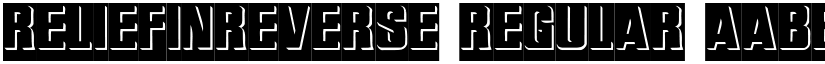 ReliefInReverse Regular font