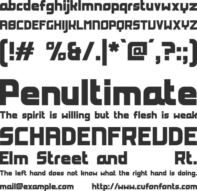 PEPPERMINT font preview