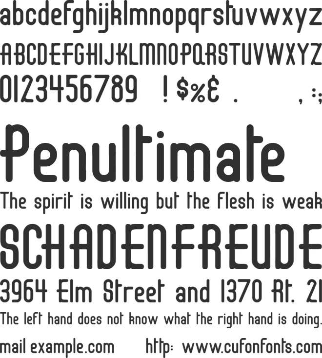Draft Gothic font preview