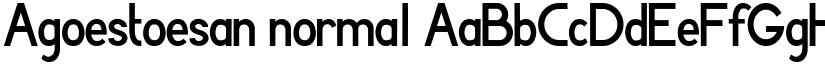 Agoestoesan normal font