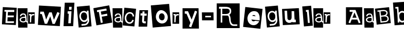 EarwigFactory-Regular font