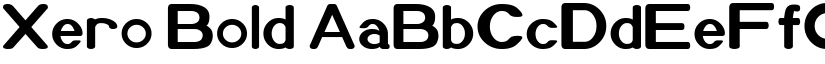 Xero Bold font