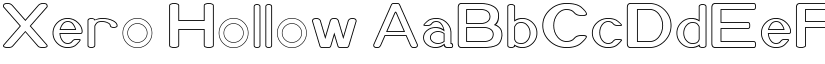 Xero Hollow font