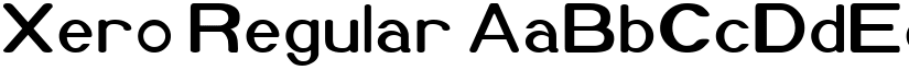 Xero Regular font