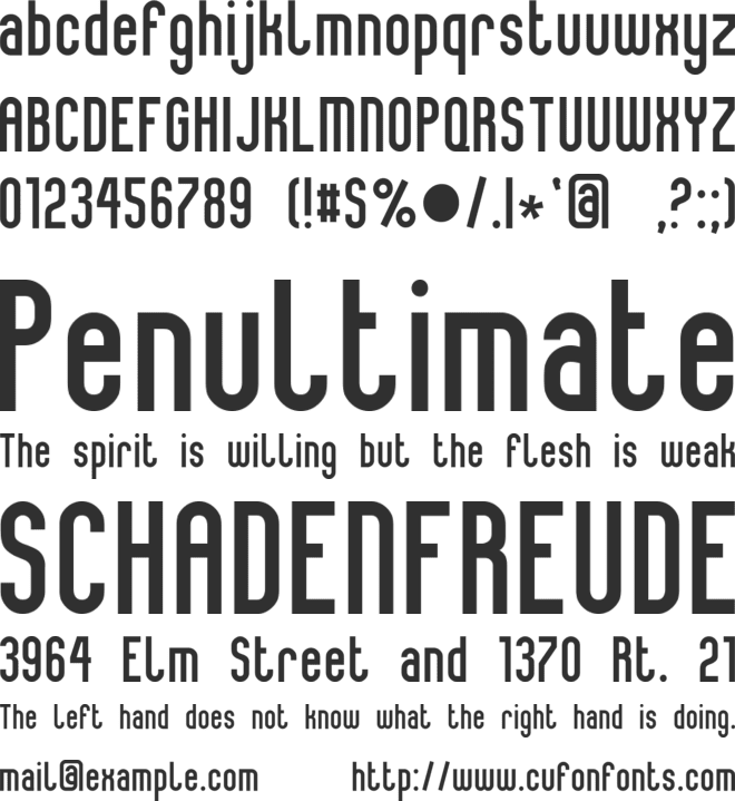 Ulisson font preview