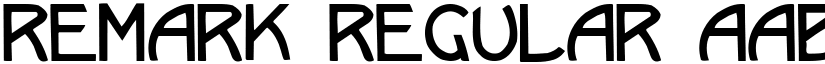 Remark Regular font