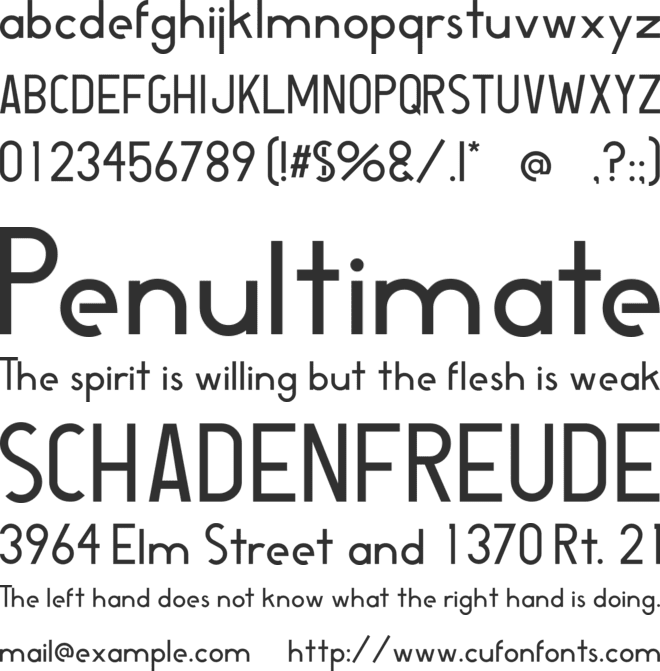 Bosworth font preview