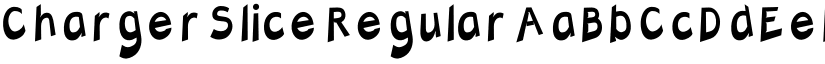 Charger Slice Regular font