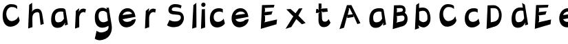 Charger Slice Ext font