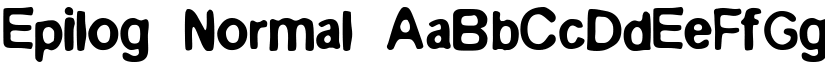 Epilog Normal font