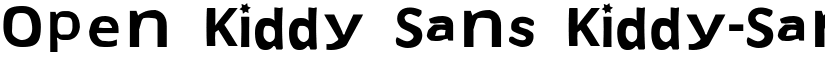 Open Kiddy Sans Kiddy-Sans font