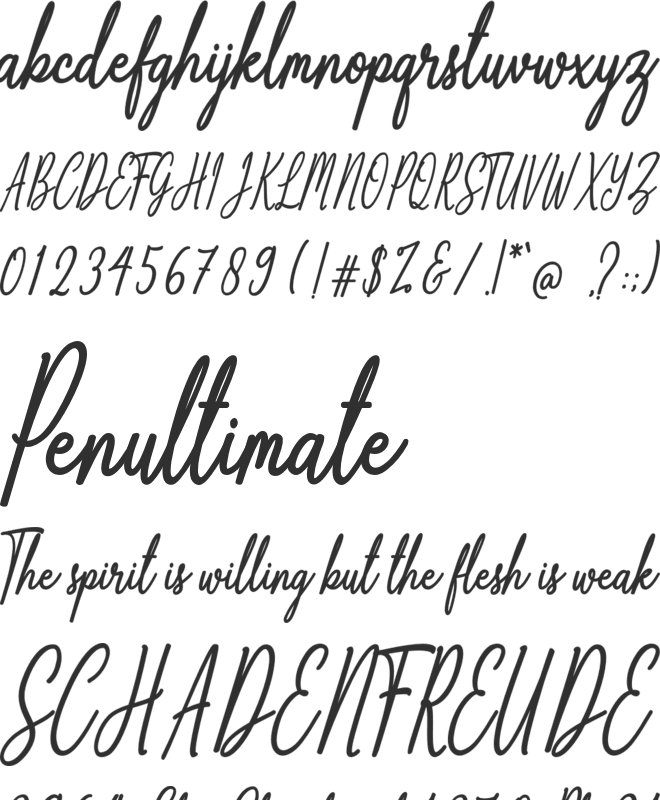 Anthoine font preview