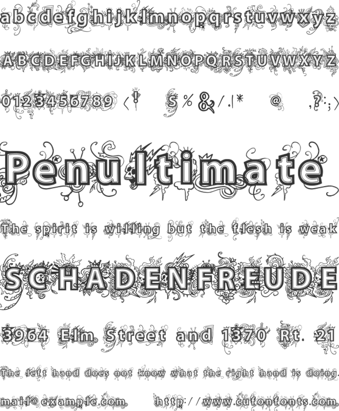 VTKS Deja Vu font preview