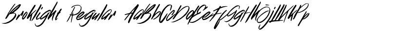 Broklight Regular font