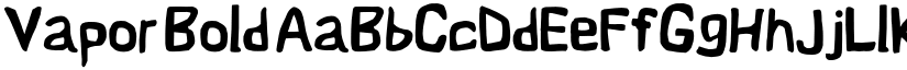 Vapor Bold font