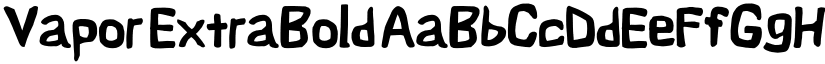 Vapor ExtraBold font