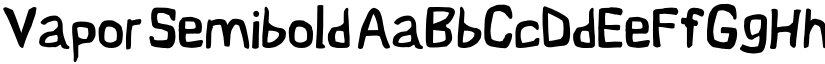 Vapor Semibold font