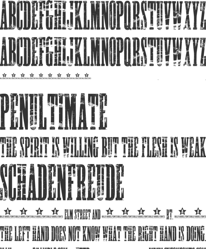 NIGHT STALKER font preview