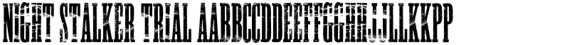 NIGHT STALKER TRIAL font