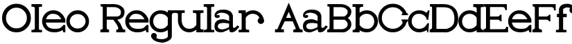 Oleo Regular font