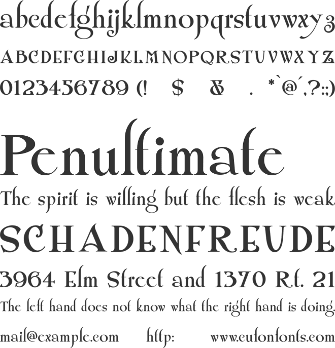 ShangriLaNF font preview