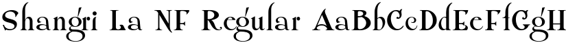 Shangri La NF Regular font