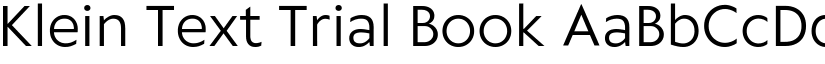 Klein Text Trial Book font