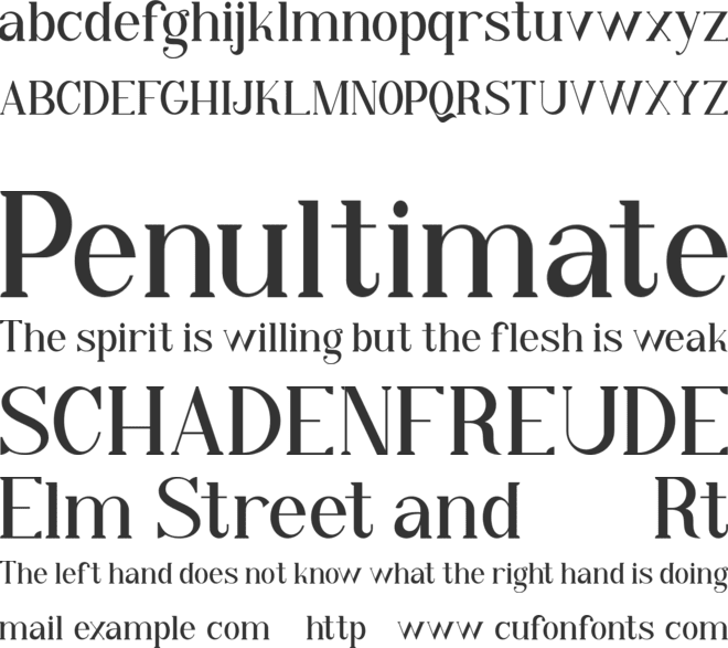 Qiba Serif FREE font preview