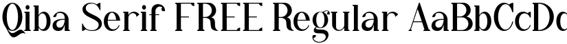 Qiba Serif FREE Regular font