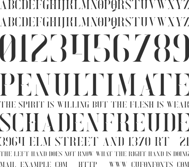 Exquisite font preview