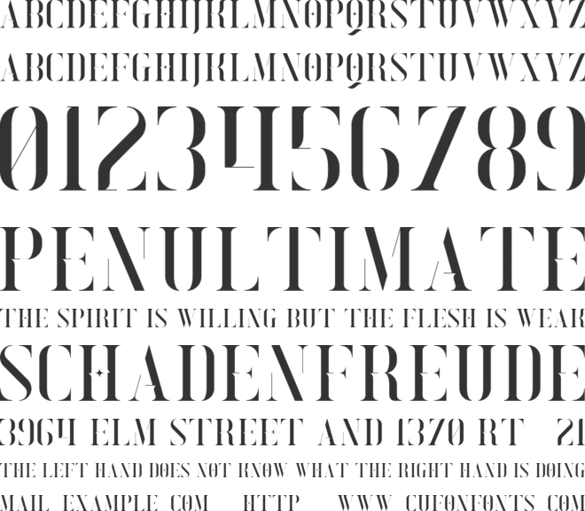 Exquisite font preview