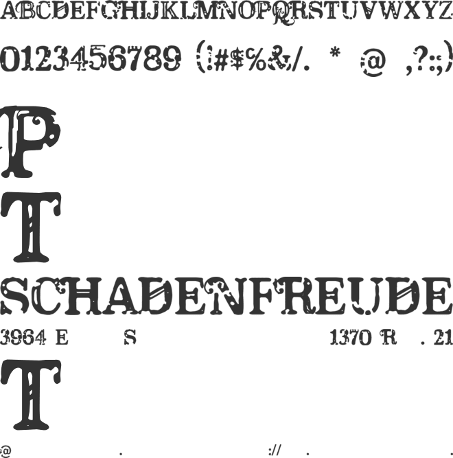 CF America font preview