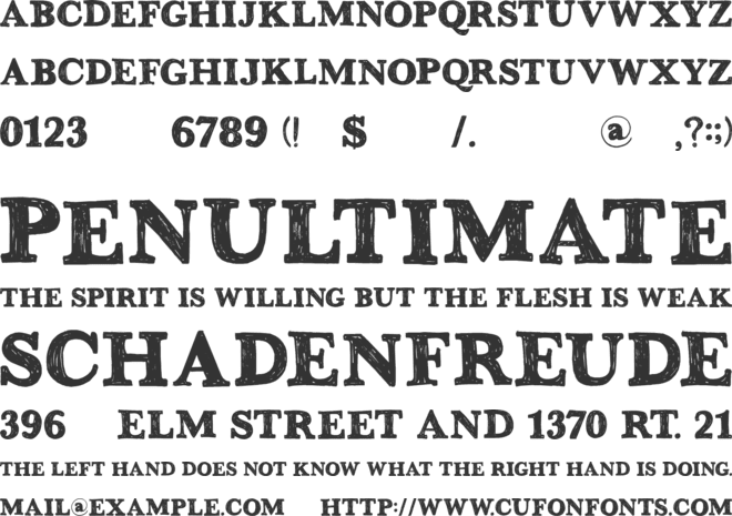 DK Greyfriars font preview