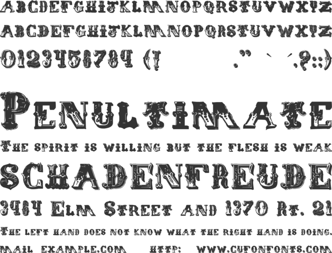 Eminent font preview