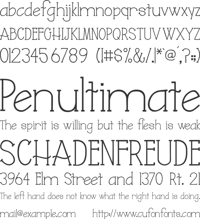 Austie Bost Juliana font preview