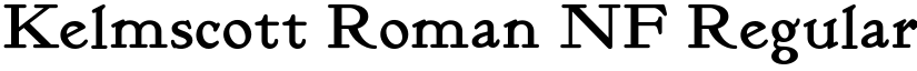 Kelmscott Roman NF Regular font