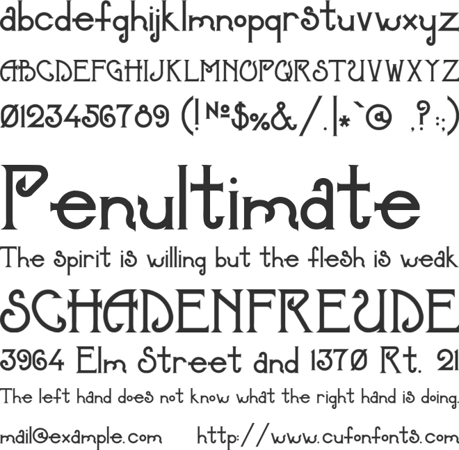 Charlie font preview
