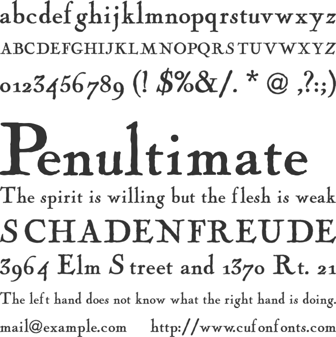 Fogle Hunter font preview