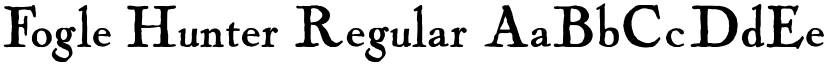 Fogle Hunter Regular font