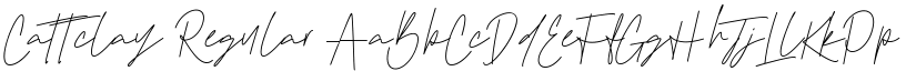 Cattclay Regular font