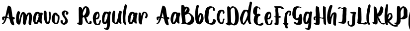 Amavos Regular font